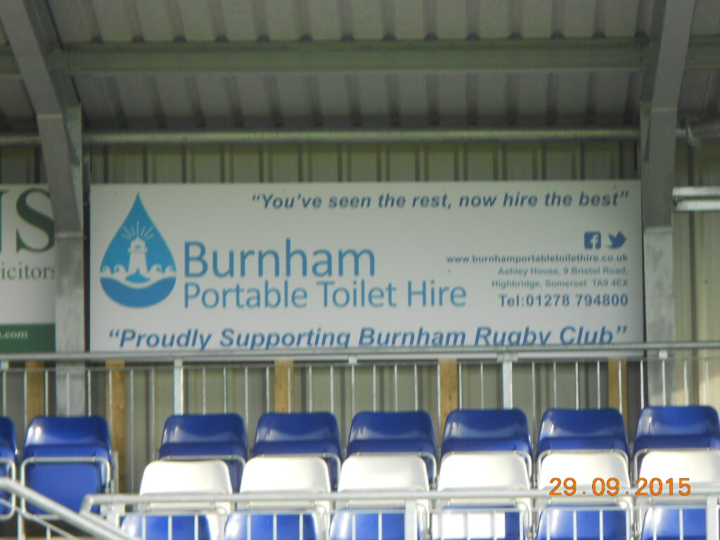 Burnham Rugby Club Stadium Burnham Toilet Hire Sponsors 2015 2016