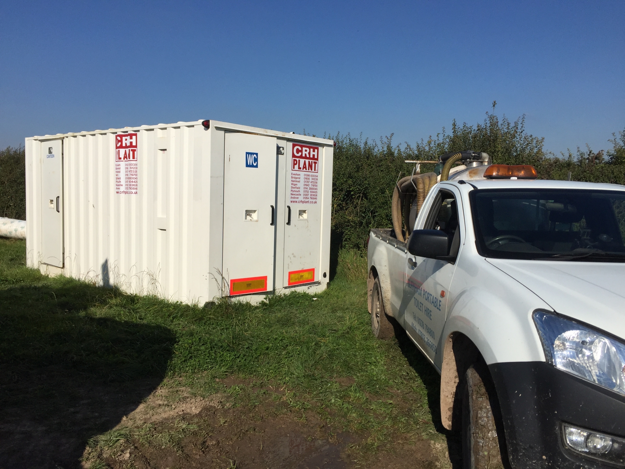 Construcution Site Temporary Portable Toilet Hire Bristol Somerset