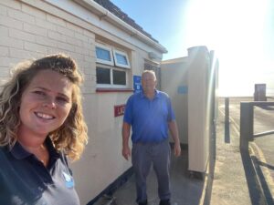 Brean Public Toilets Somerset Cleaning Services On Site 2020-covid social distanting 4