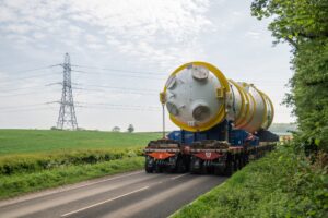 First Steam Generator travelling to Hinkley Point C Burnham portable Toilets