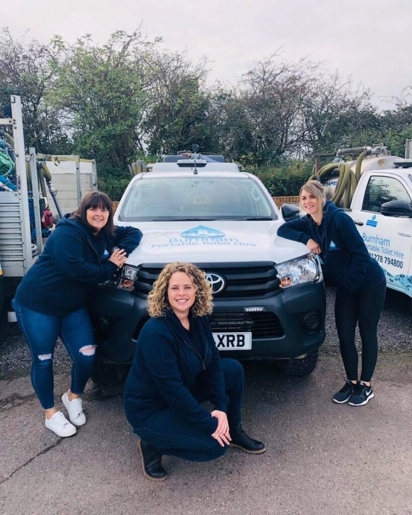 Burnham Portable Toilet Hire Liquid Waste Management Somerset Staff Photo Fleet Vehicle